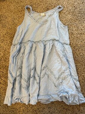 Altar'd State Light Blue Swiss Dot Tunic